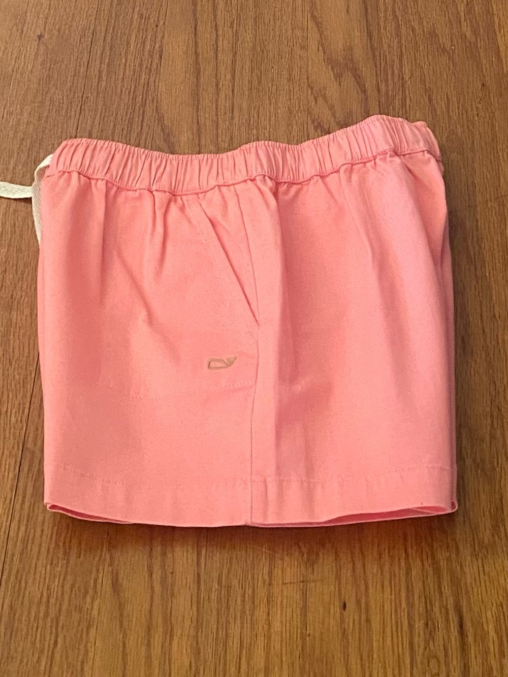 Vineyard Vines Girls Pink Drawstring Cotton Twill Shorts - Picture 3 of 9
